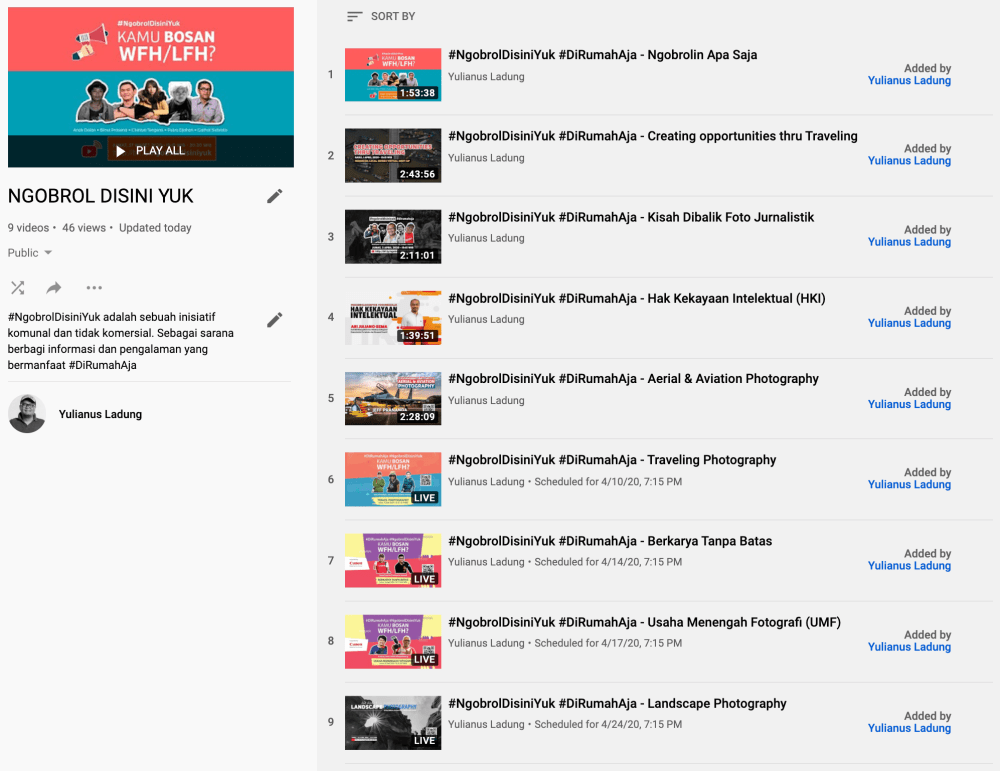 #NgobrolDisiniYuk #DiRumahAja